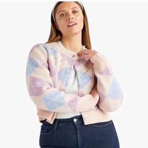 ISO Hill House Home Heddy Cardigan Pink XXL